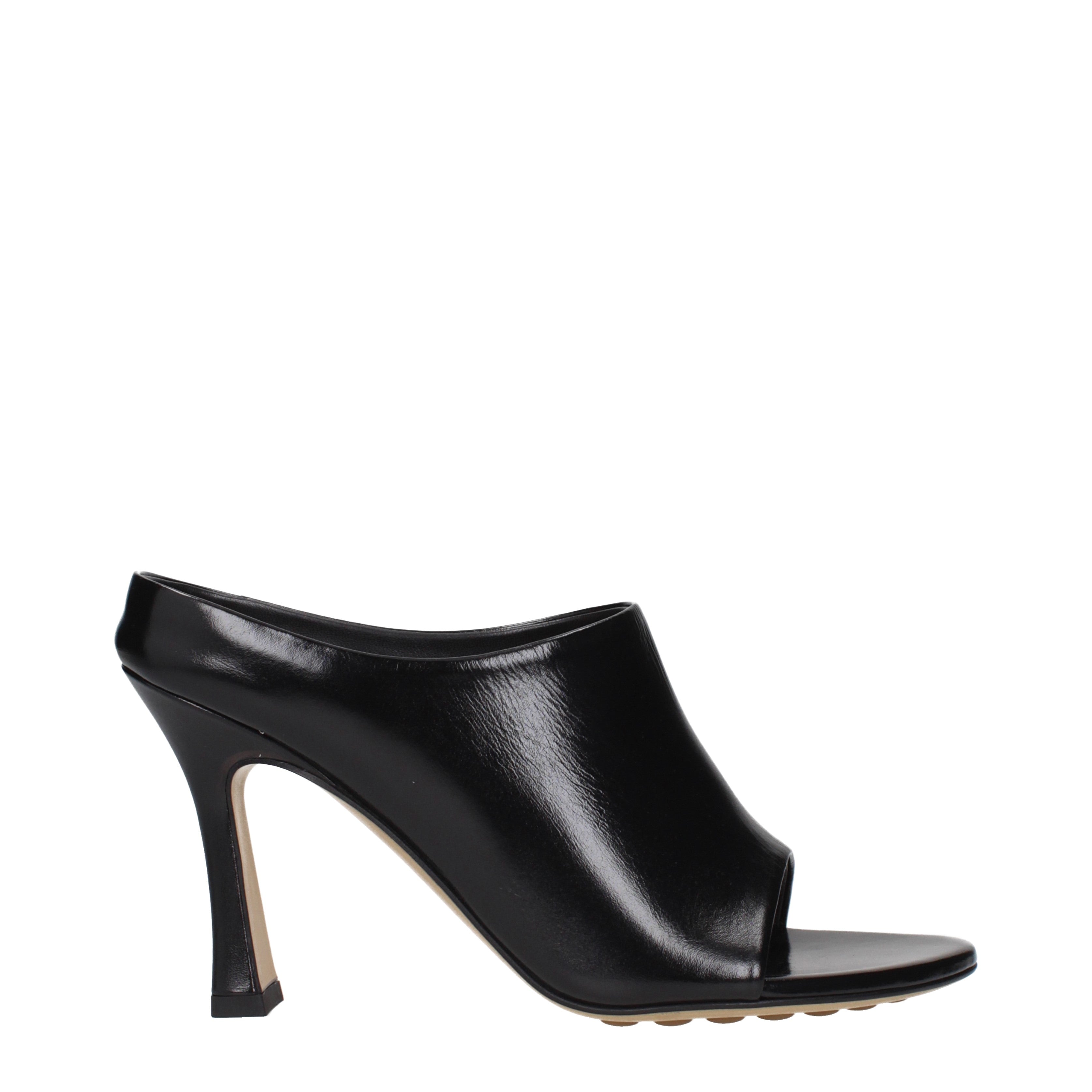 Bottega Veneta サンダル 女性 皮革 黒 | B-Exit – B-Exit top shop online