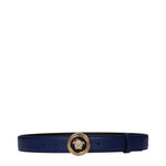 Versace Cinture Donna Pelle Blu/Blu Elettrico
