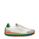 Salvatore Ferragamo Sneakers Men Fabric White/Beige