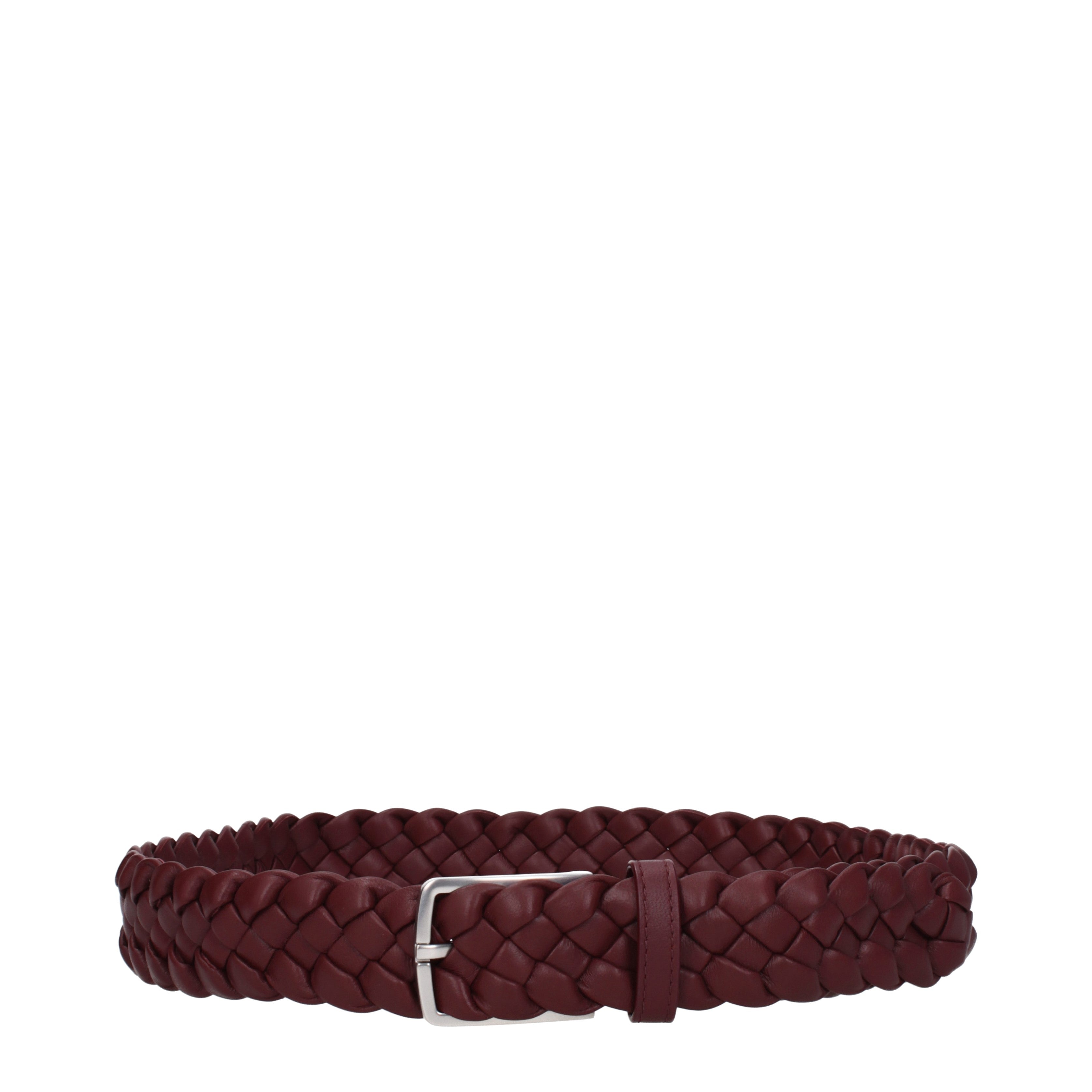 Bottega Belts Men Leather Red BExit BExit top shop online