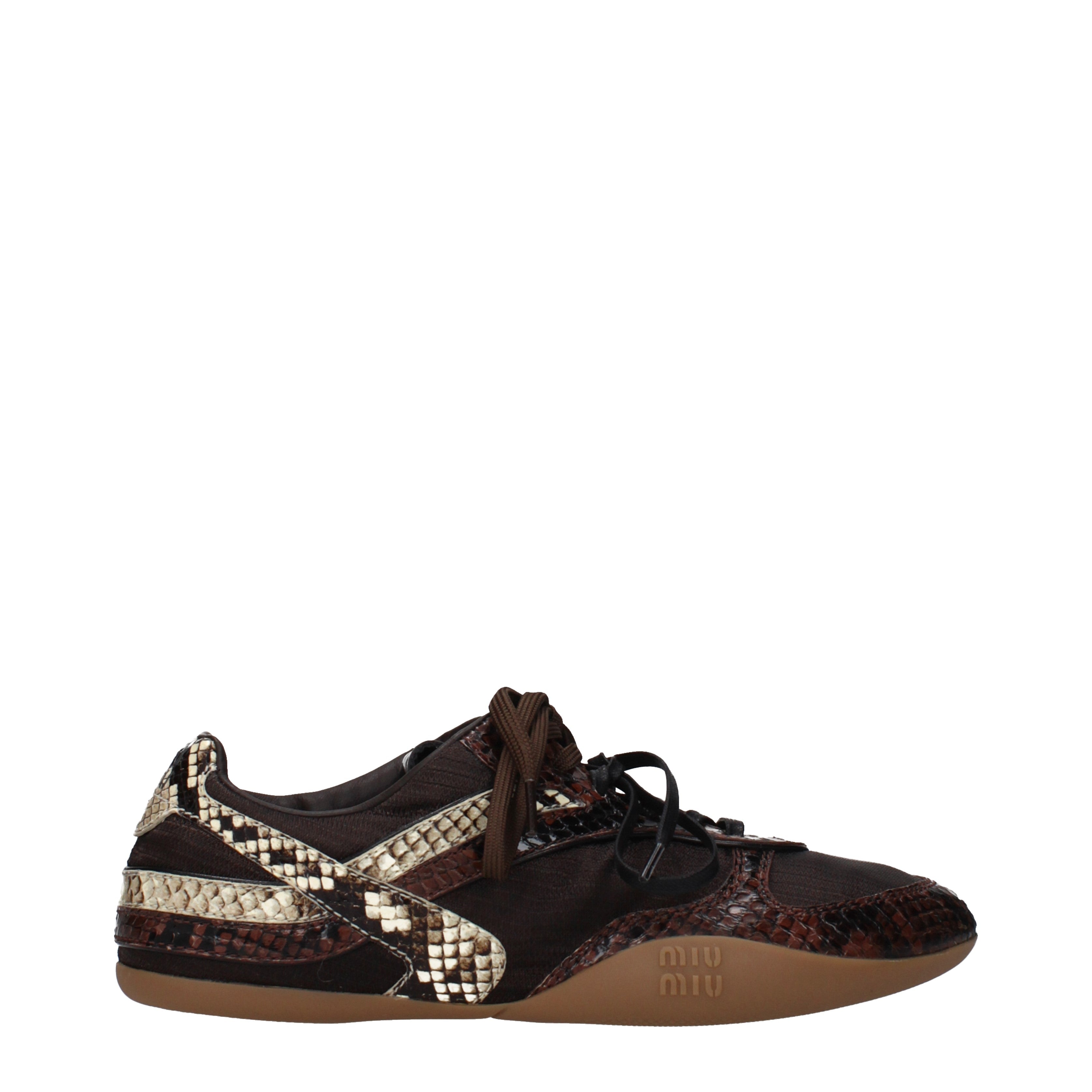 Miu Miu Sneakers Women Fabric Brown/Dark Brown | B-Exit – B-Exit