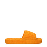 Bottega Veneta Slippers and Clogs Men Fabric Orange/Mandarin