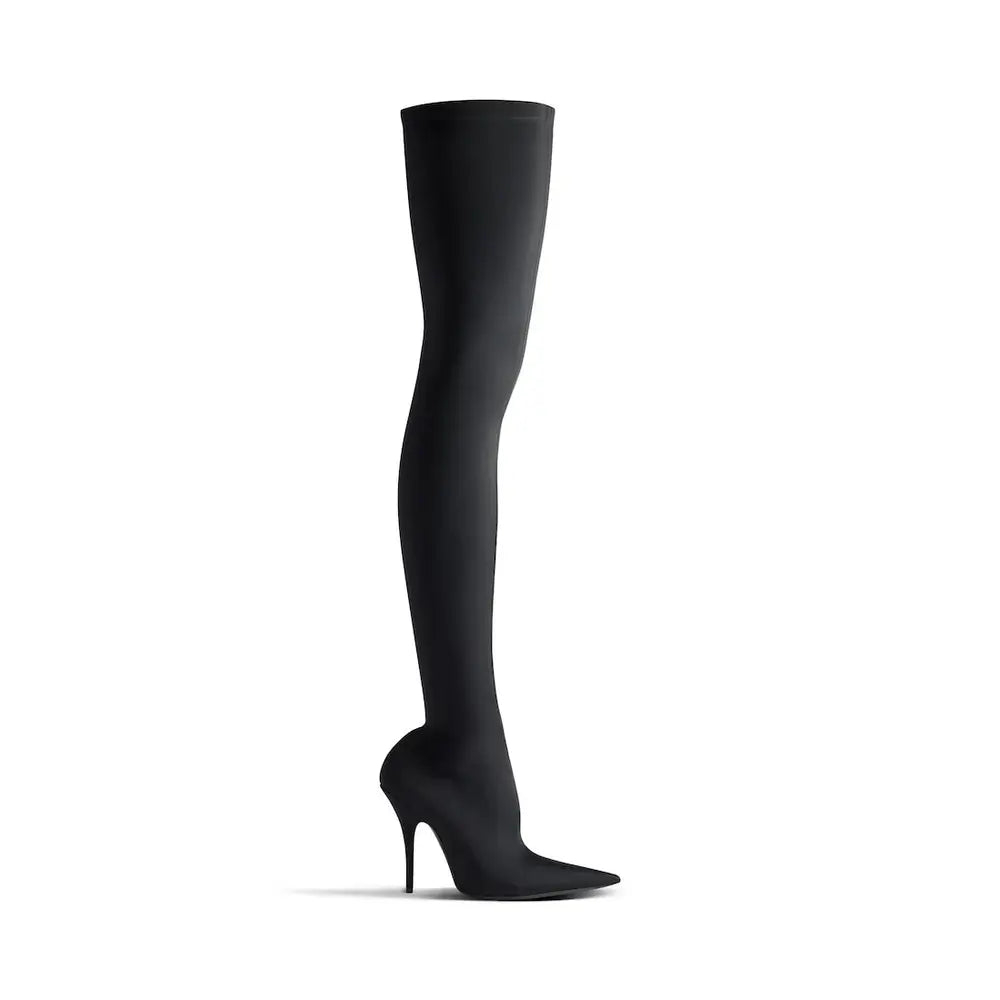 Balenciaga Bottes Femme Tissu Noir