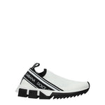 Dolce&Gabbana Sneakers Donna Tessuto Bianco Nero