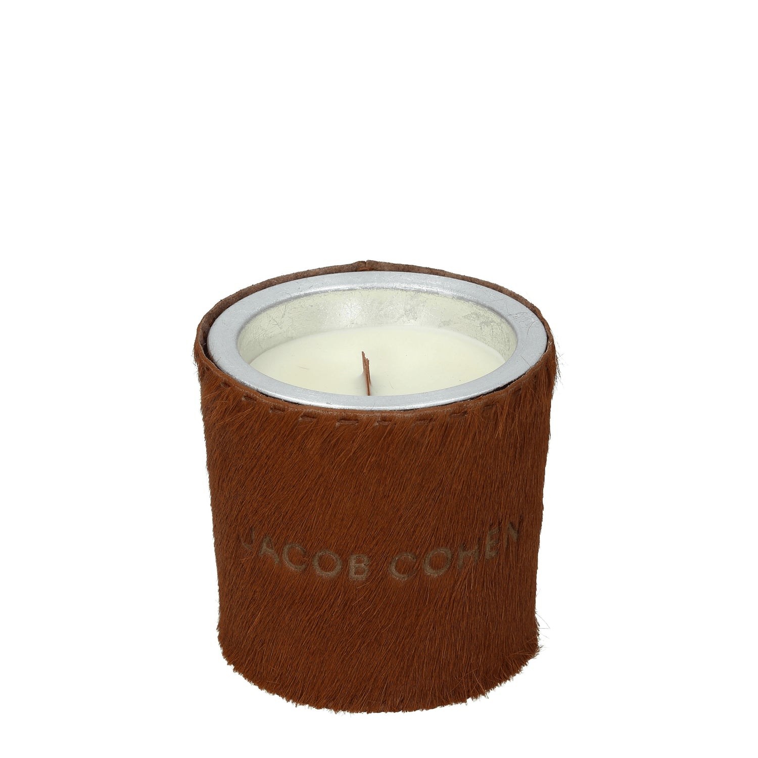 Jacob Cohen Idee Regalo handmade scented soy candle Donna Cavallino Marrone Tabacco