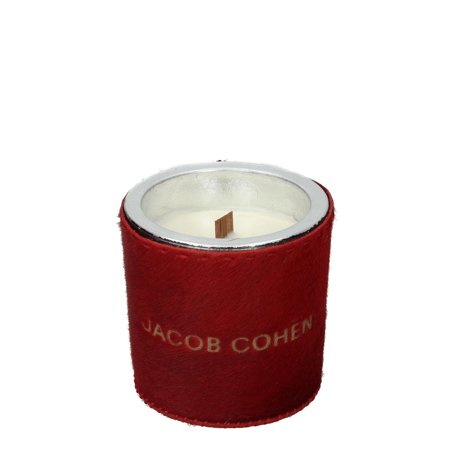 Jacob Cohen Idee Regalo handmade scented soy candle Donna Cavallino Rosso Rossetto