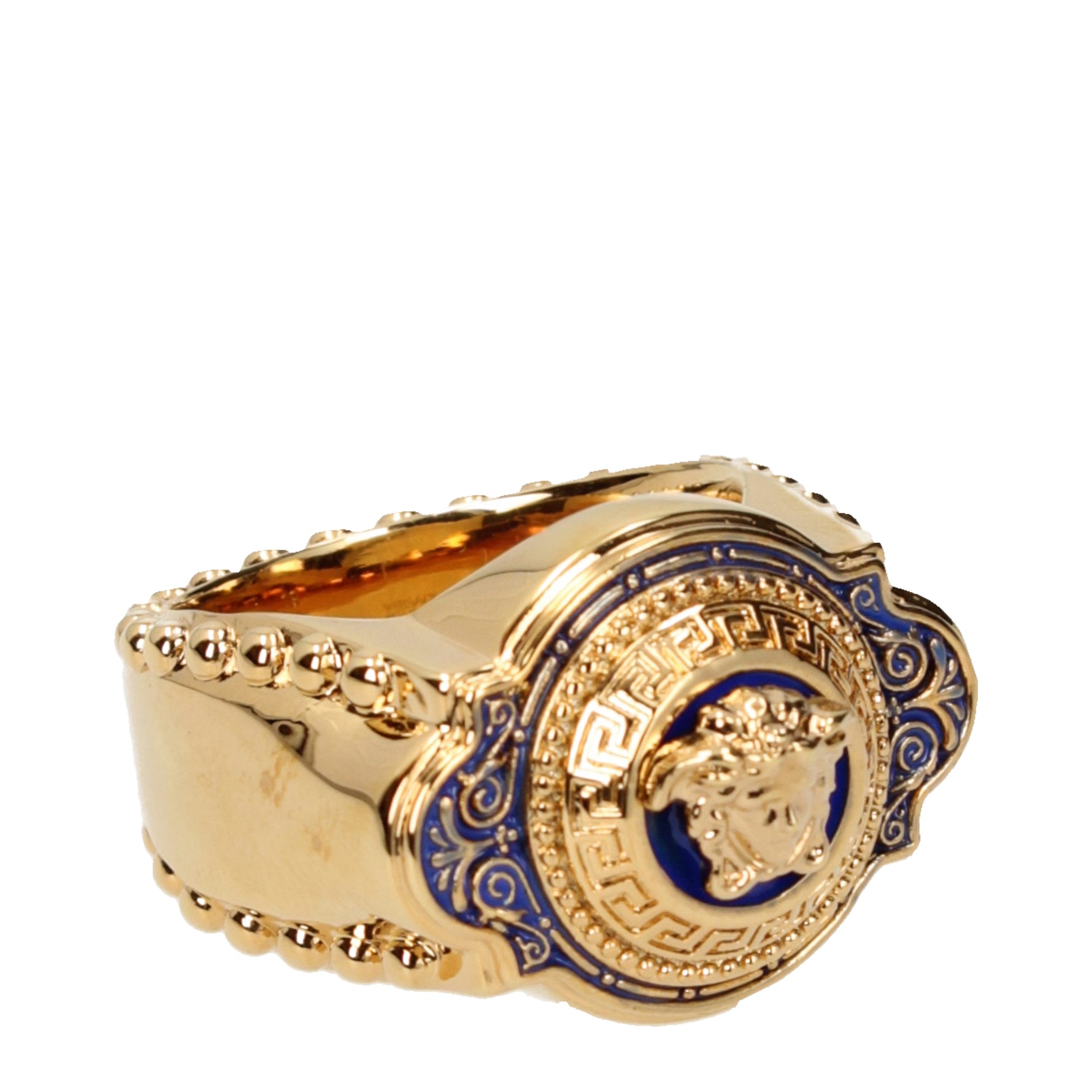 Versace Farfetch Mens Rings Men Versace Medusa Ring Versace Medusa Barocco Ring Silver FARFETCH UZ