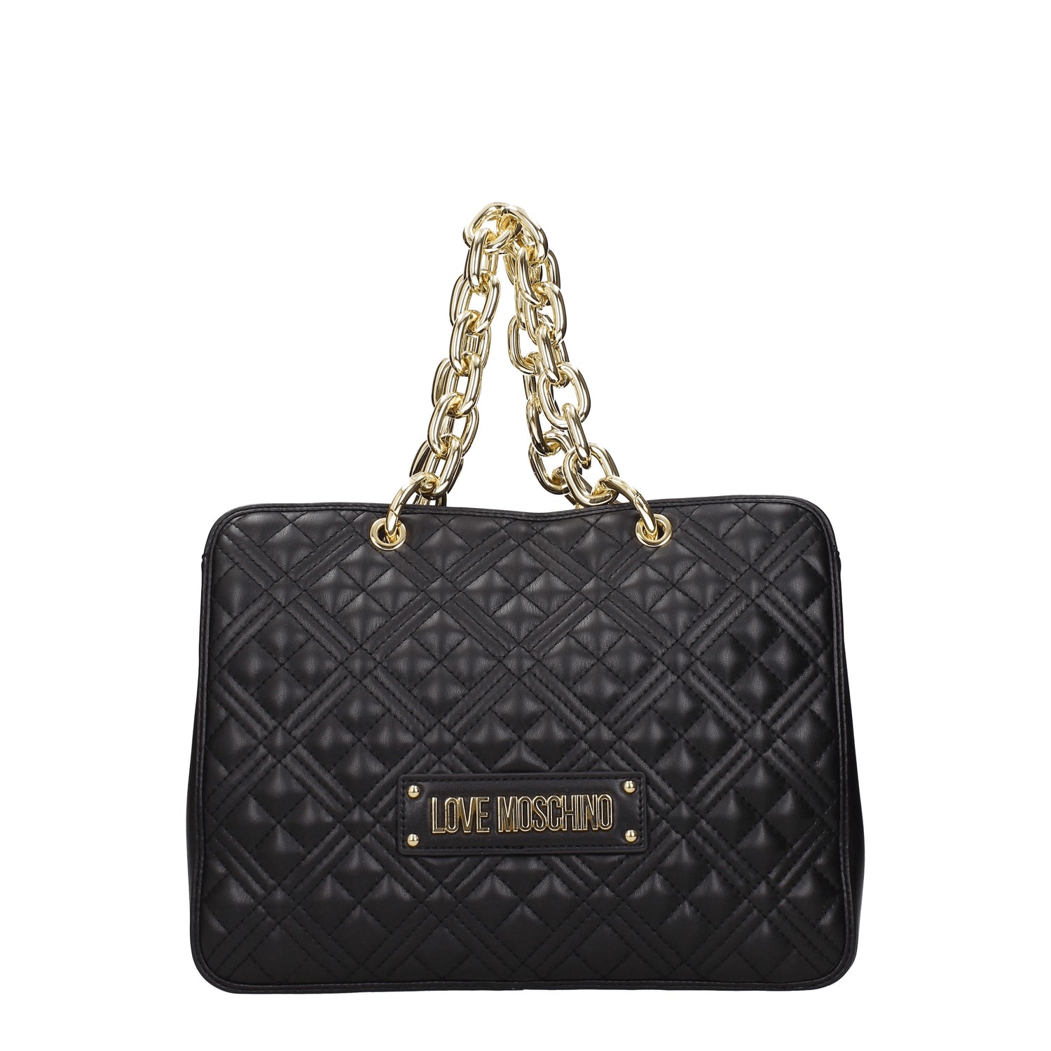 Love Moschino Borse a Mano Donna Poliuretano Nero