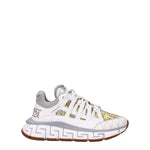 Versace Sneakers trigreca Donna Pelle Bianco Grigio