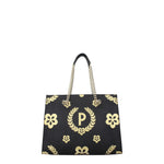 Pollini Borse a Spalla Donna PVC Nero Oro