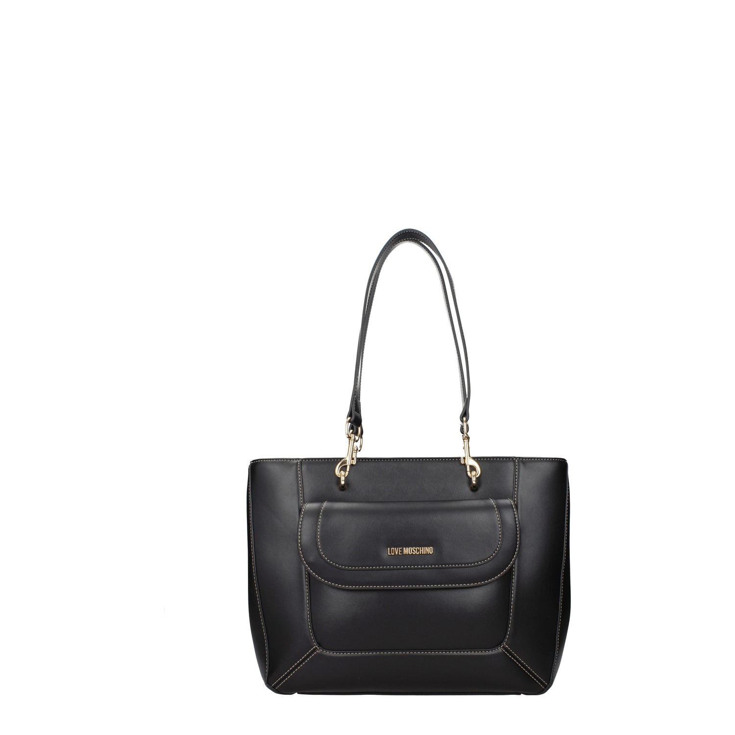 Love Moschino Borse a Spalla eco friendly Donna Poliuretano Nero