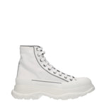 Alexander McQueen Sneakers Uomo Tessuto Bianco