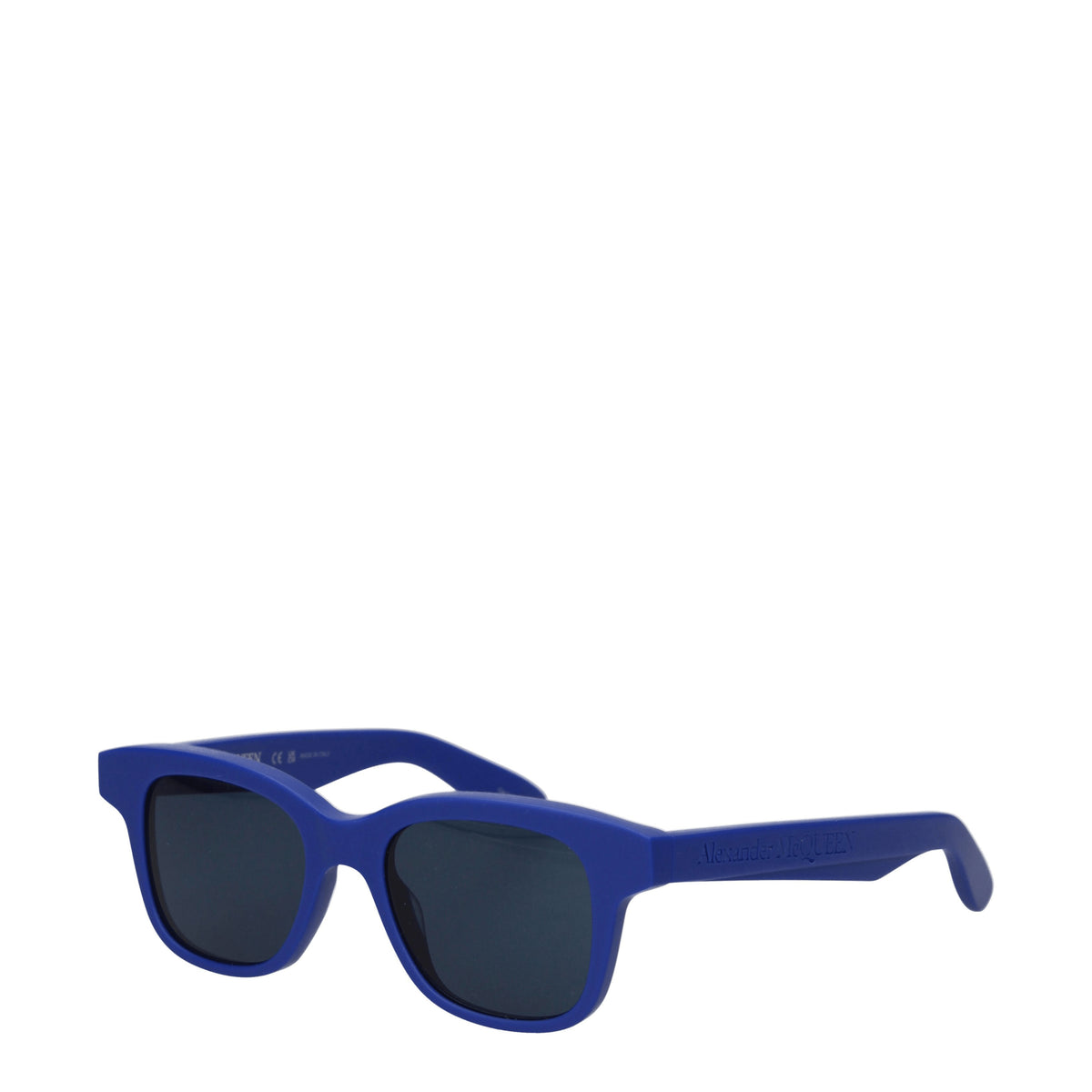 Alexander McQueen Occhiali da Sole Uomo Acetato Blu Blu Imperiale