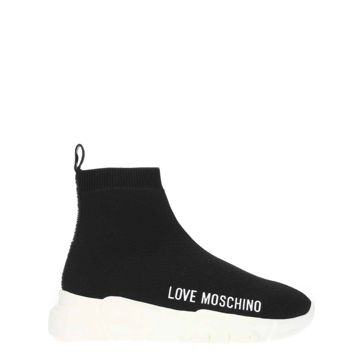 Love Moschino Sneakers Donna Tessuto Nero Bianco