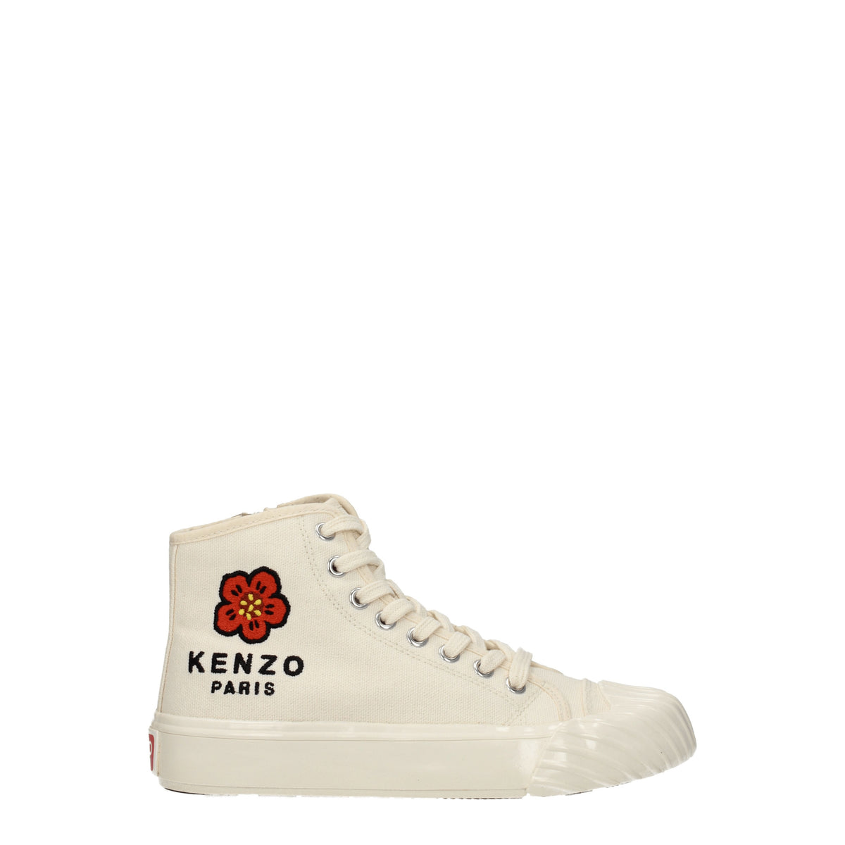 Kenzo Sneakers Donna Tessuto Bianco Crema