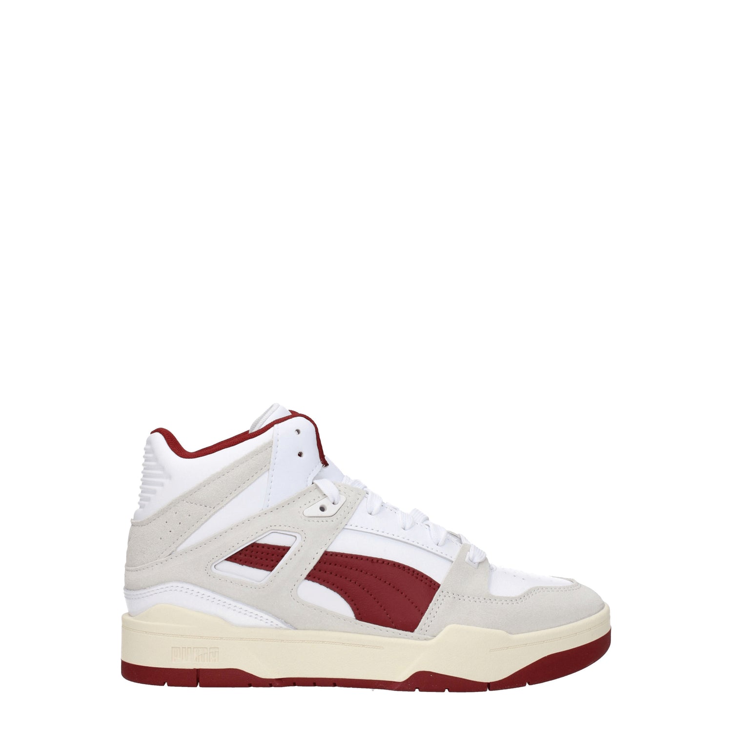 Puma Sneakers Uomo Pelle Bianco Rosso