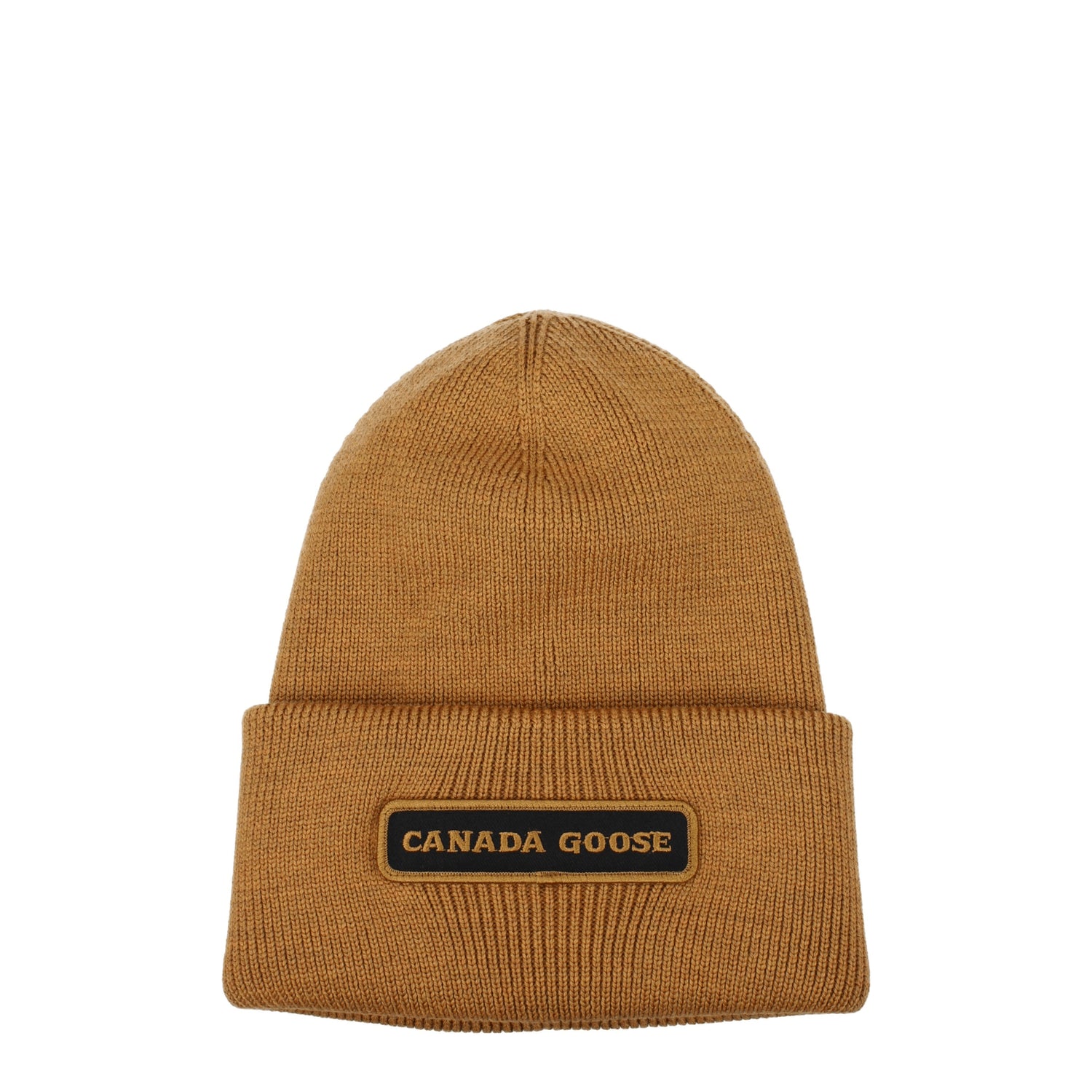 Canada Goose Cappelli emblem Uomo Lana Marrone Oro Antico