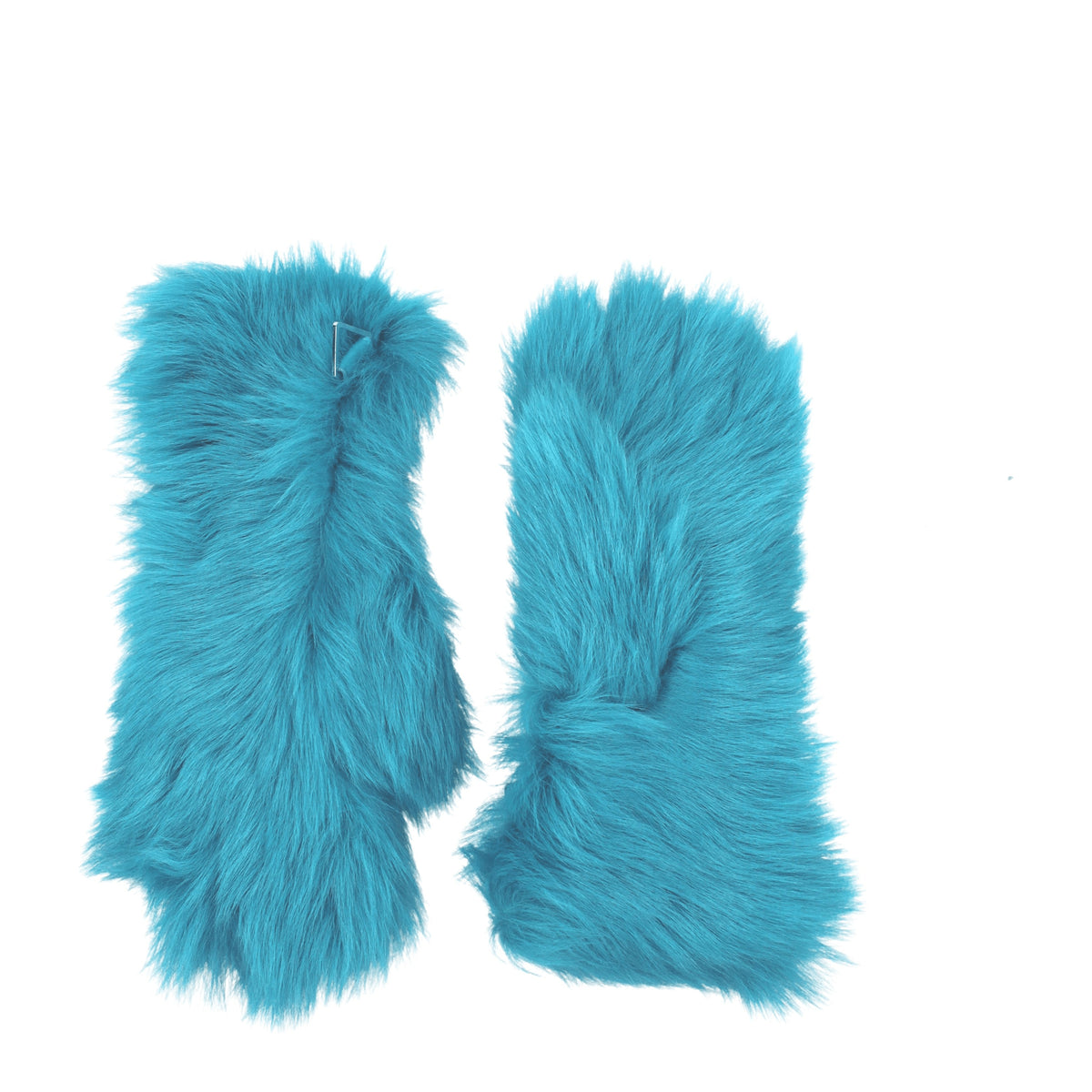 Bottega Veneta Guanti toscana Donna Pelliccia Celeste Turchese