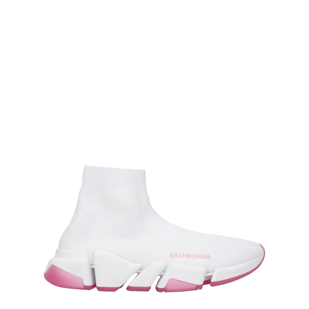 Balenciaga Sneakers Donna Tessuto Bianco Rosa