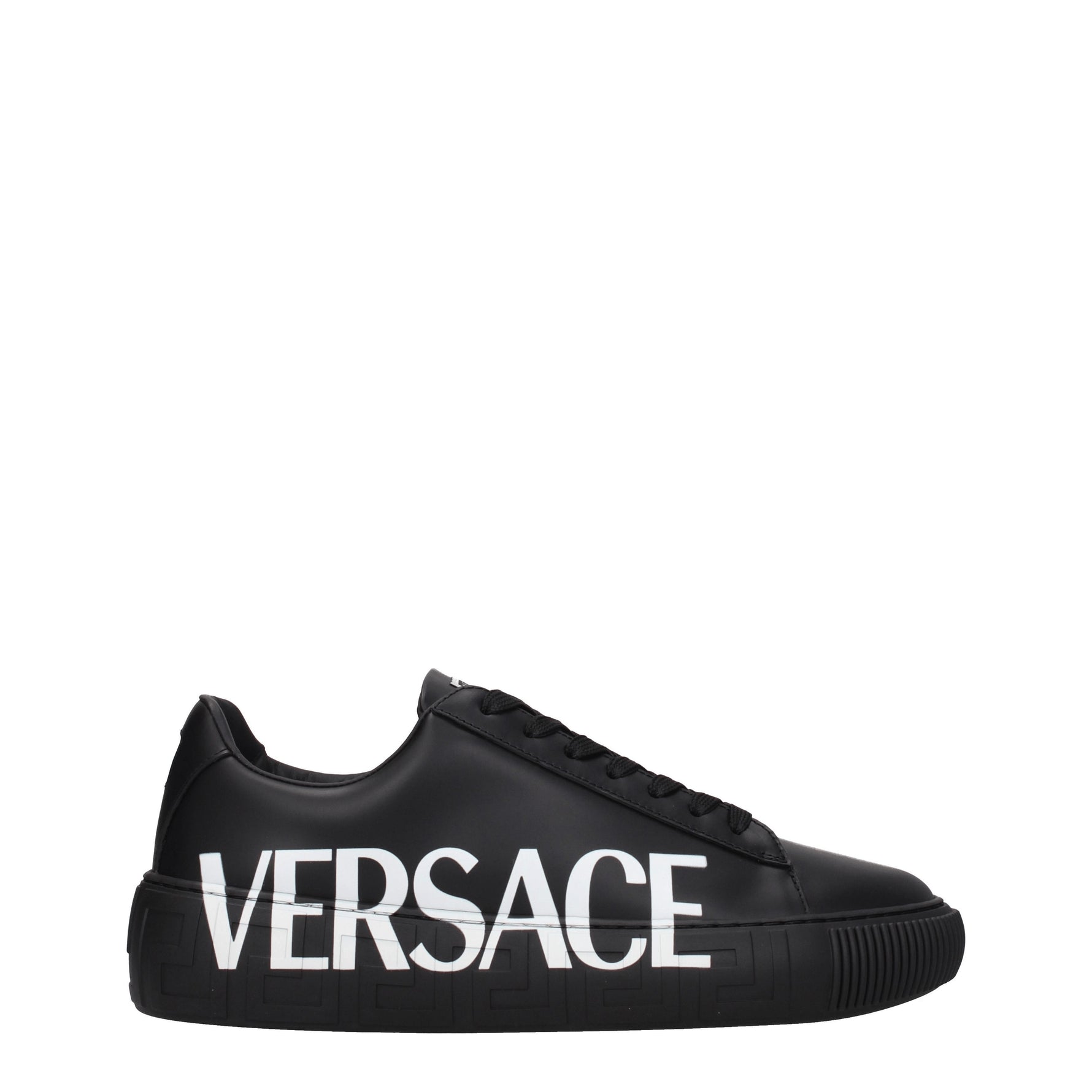 Versace Sneakers Uomo Pelle Nero Bianco