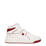 Valentino Garavani Sneakers one stud Uomo Pelle Bianco Rosso