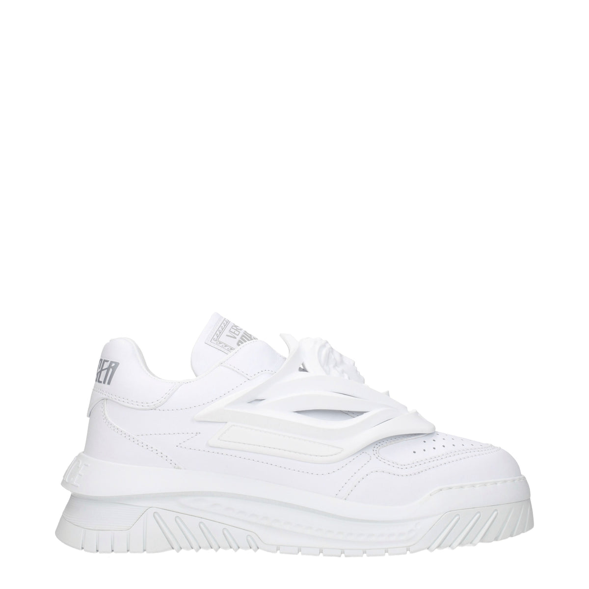 Versace Sneakers odissea Uomo Pelle Bianco Bianco Ottico