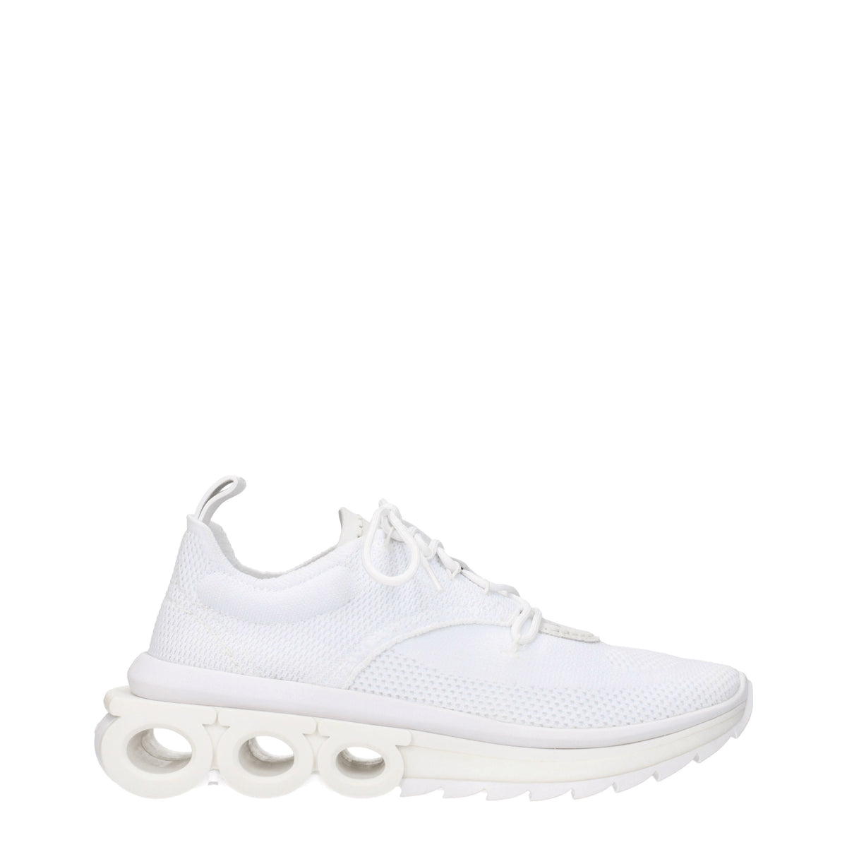 Salvatore Ferragamo white sneakers with mustard logo SALVATORE FERRAGAMO - BROOKLYN *GANCINI* White Sneaker - 9 M US main image 3