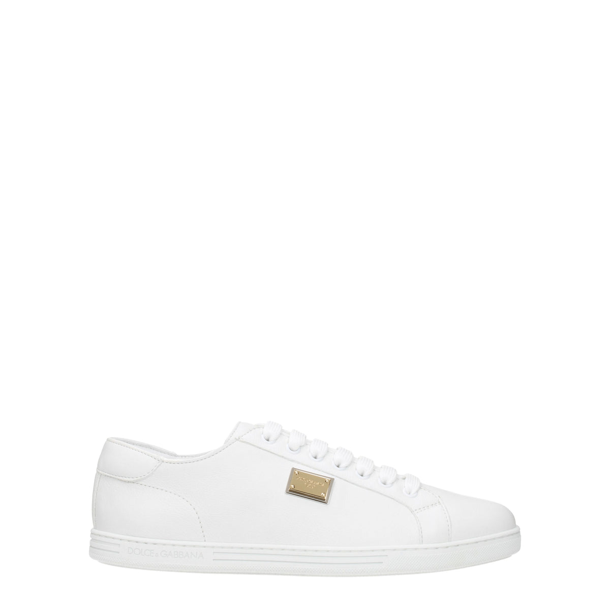 Dolce&Gabbana Sneakers Uomo Pelle Bianco Bianco Ottico