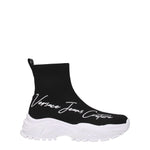 Versace Jeans Sneakers couture Donna Tessuto Nero Bianco