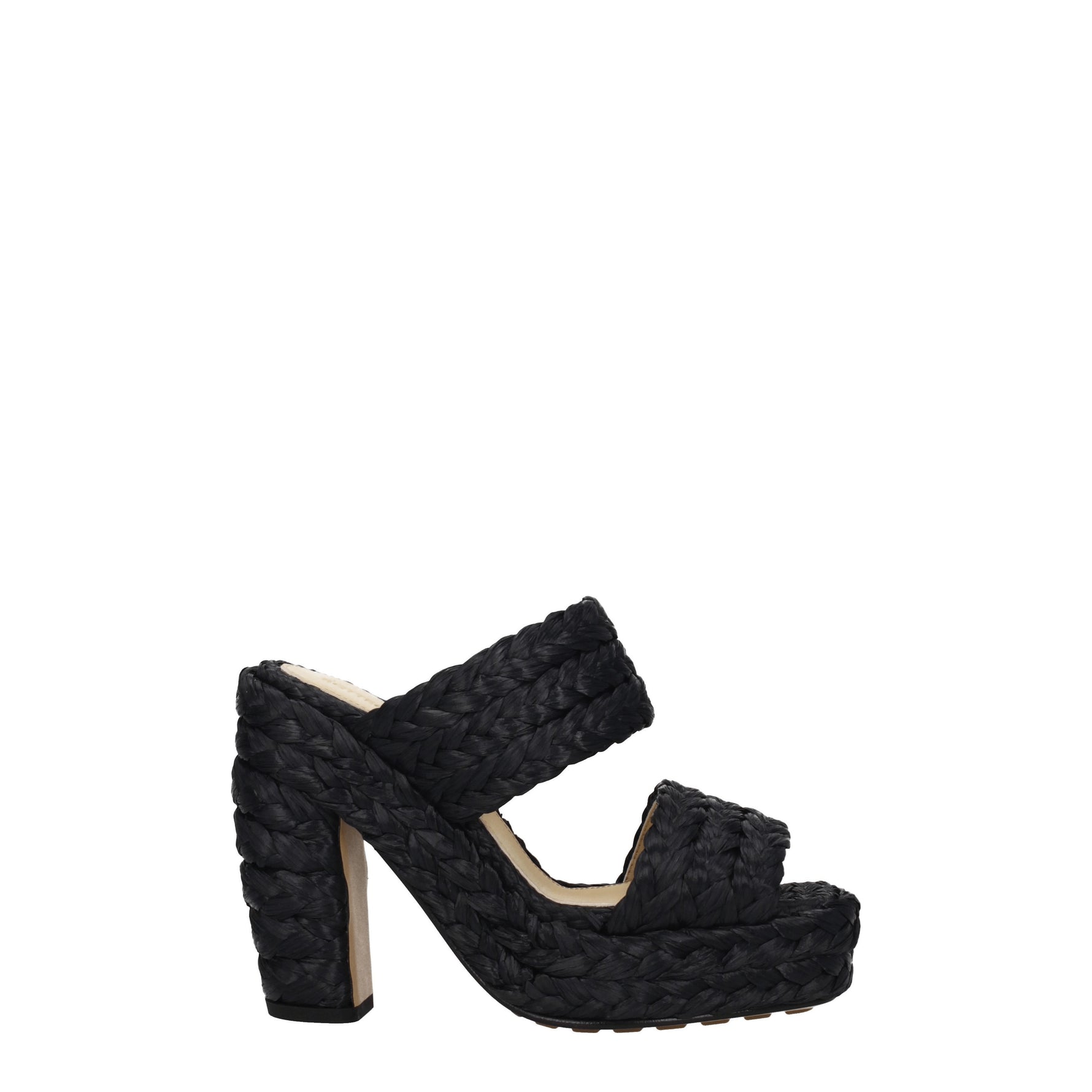 Bottega Veneta Sandali Donna Rafia Nero