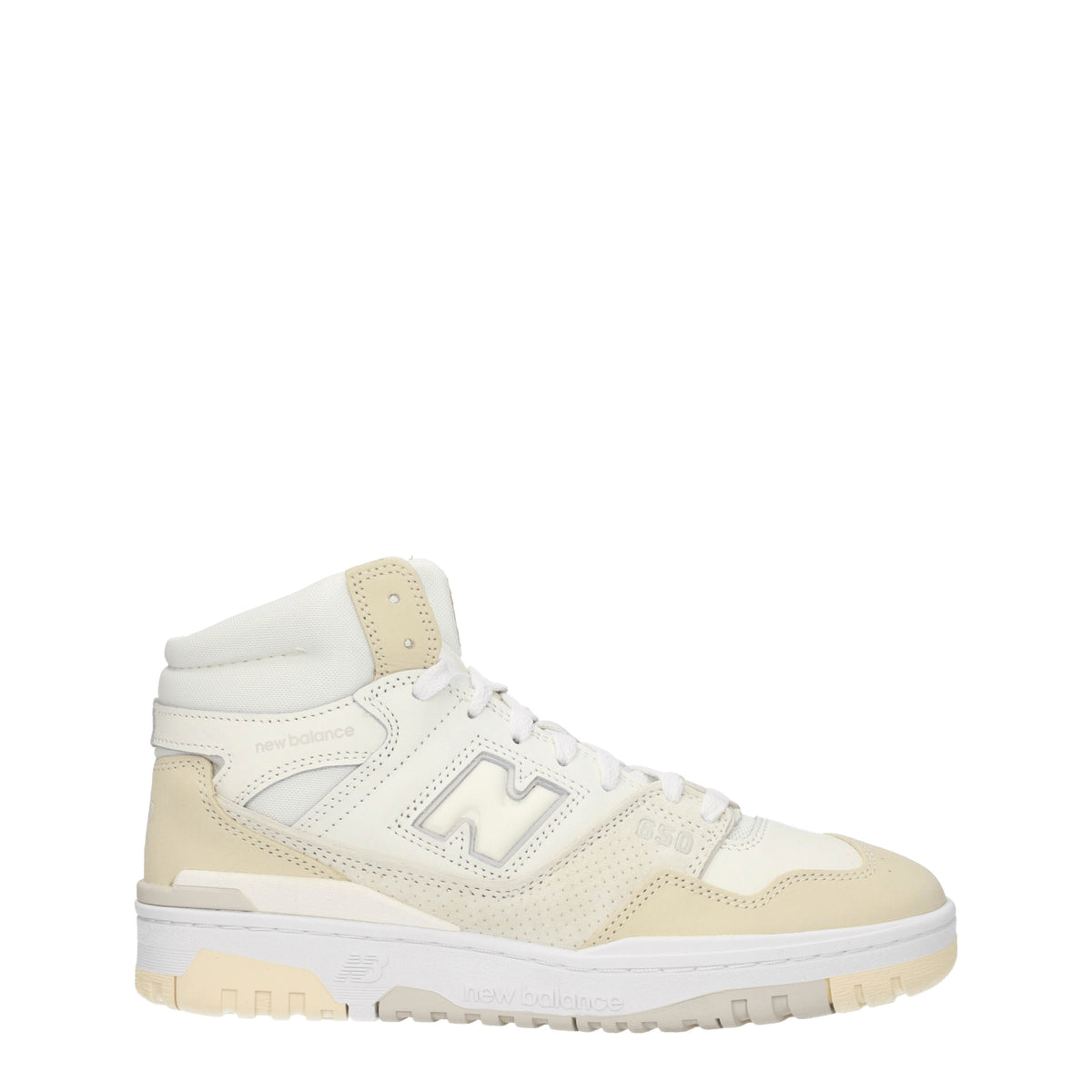 New Balance Sneakers 650 Uomo Pelle Bianco Noce