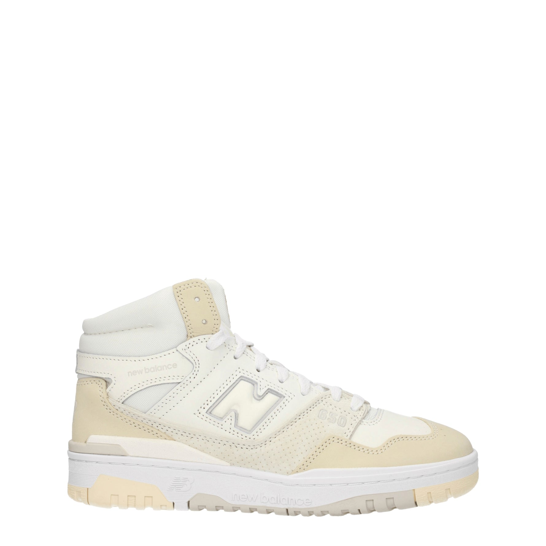 New Balance Sneakers 650 Uomo Pelle Bianco Noce