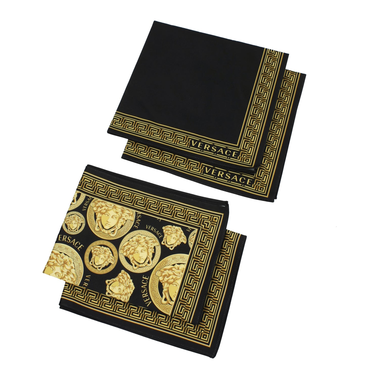 Versace Accessori da Cucina napkin and placemat Casa Cotone Nero Oro