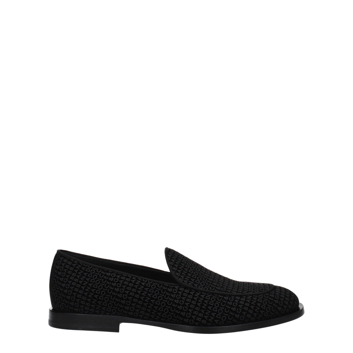 Dolce&Gabbana Slip On Uomo Velluto Nero