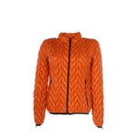 Khrisjoy Idee Regalo ski chevron quilted jacket Donna Poliammide Arancione