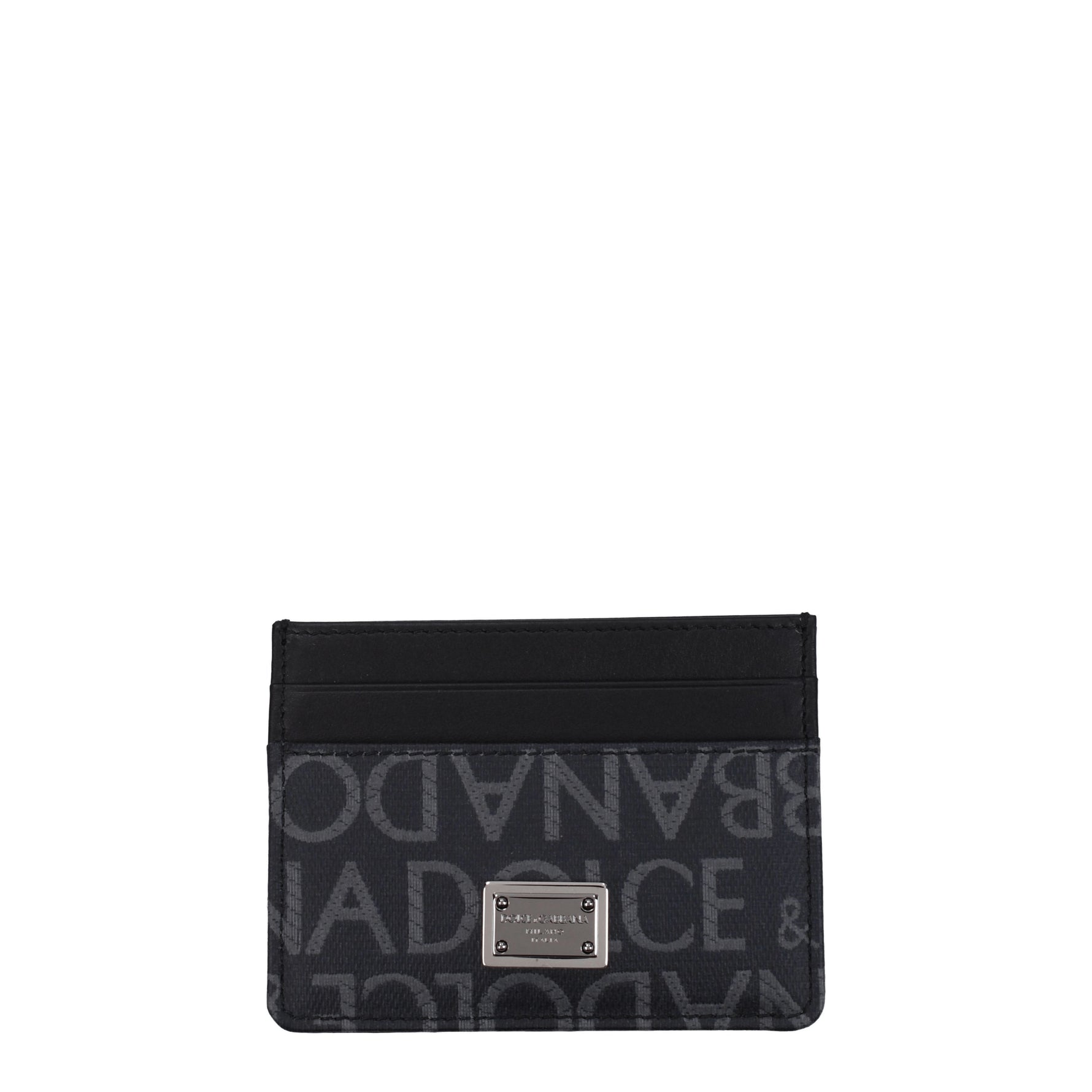 Dolce&Gabbana Portadocumenti Uomo Pelle Nero Grigio