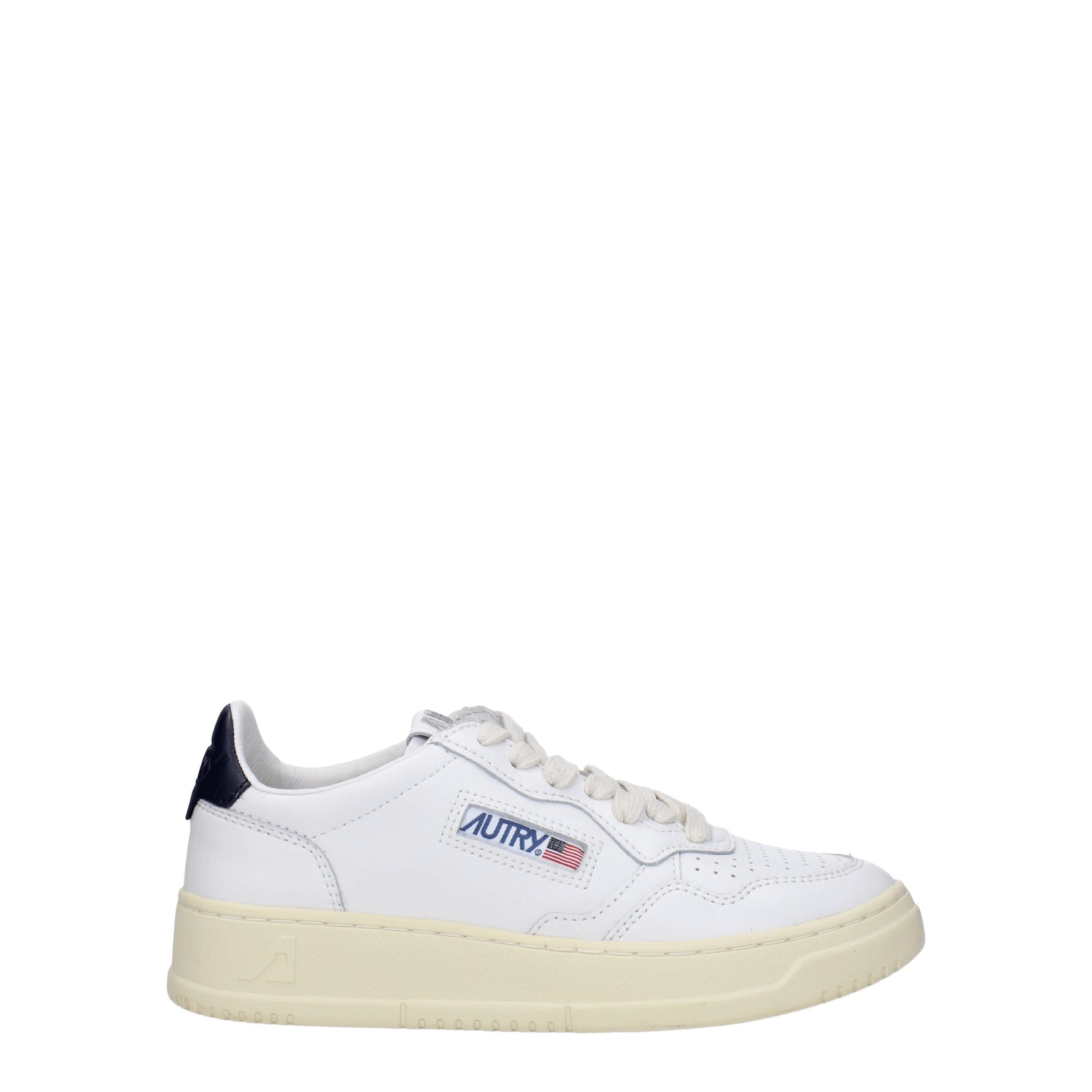 Autry Sneakers Donna Pelle Bianco Blu Scuro