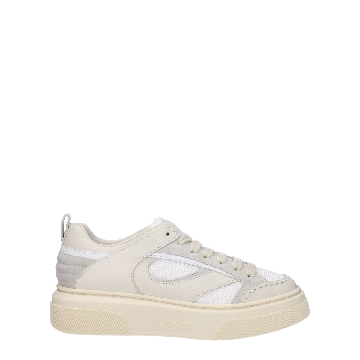 Salvatore Ferragamo Sneakers cassina Donna Pelle Beige Mascarpone