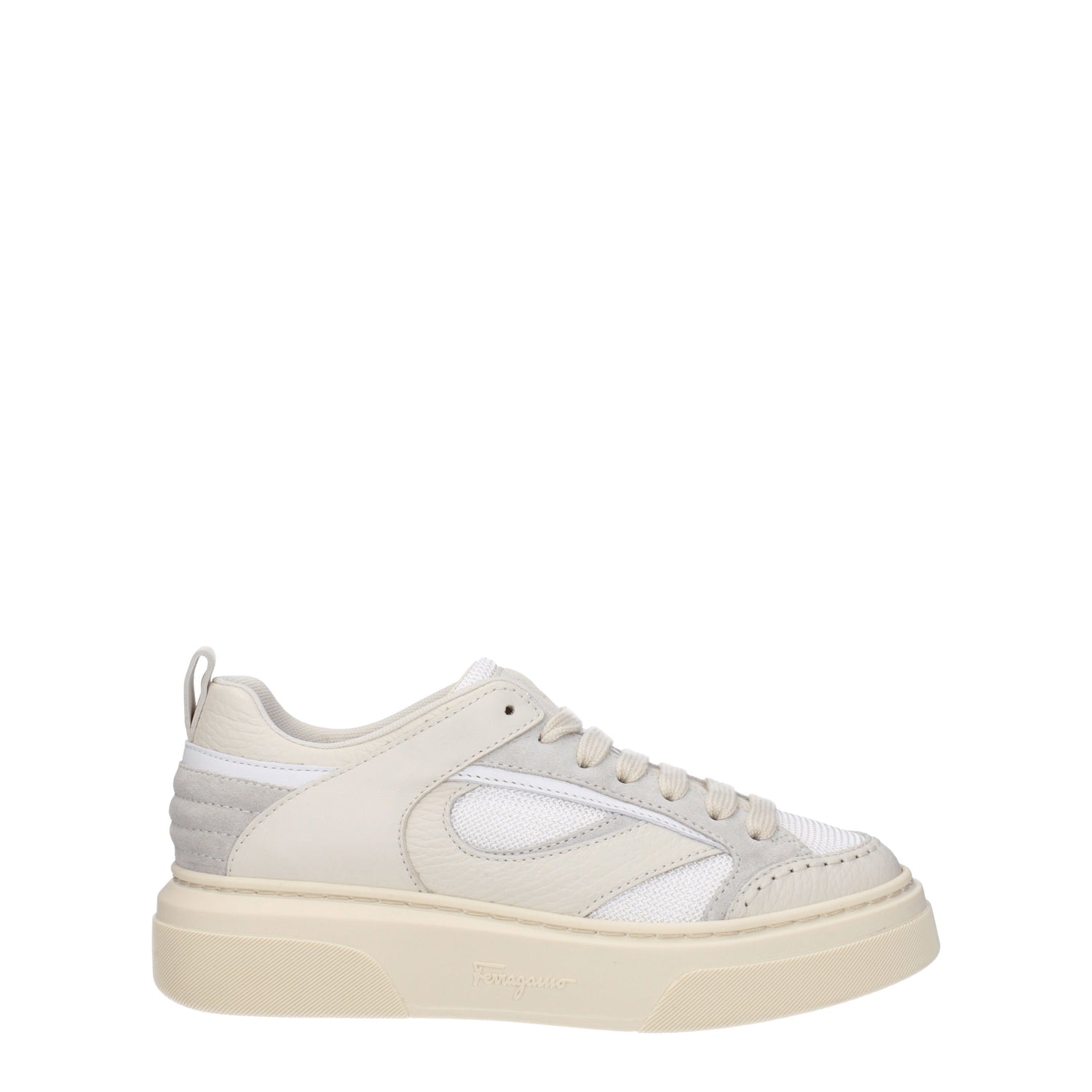 Salvatore Ferragamo Sneakers cassina Donna Pelle Beige Mascarpone