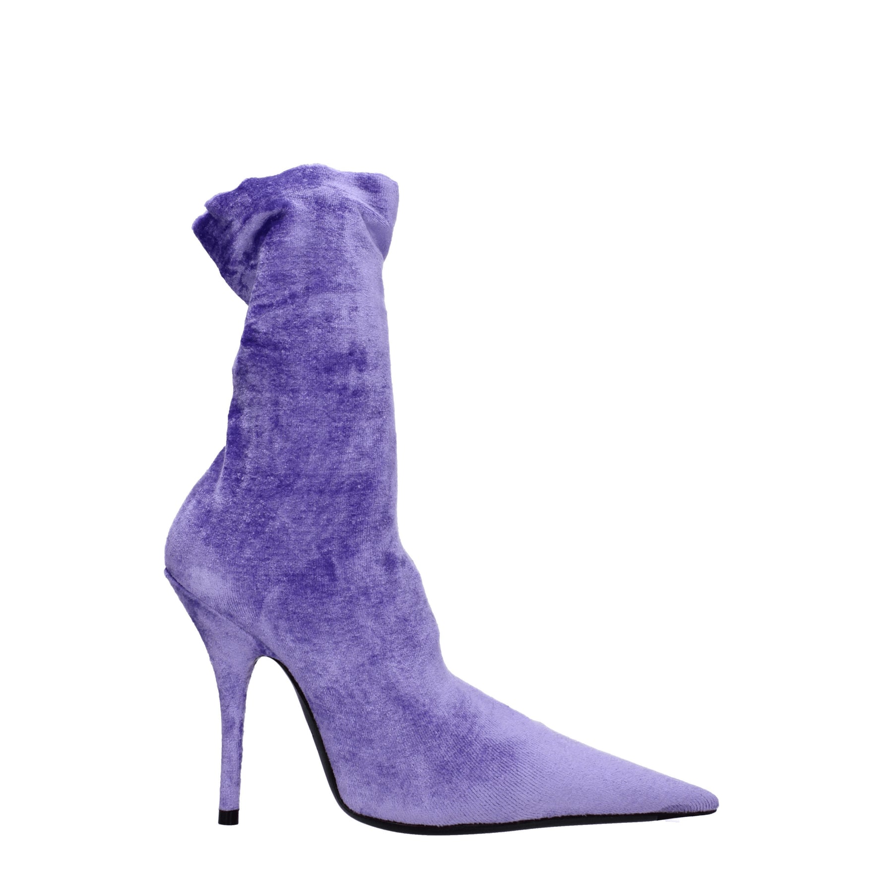 Balenciaga Stivaletti Donna Velluto Viola Lilla