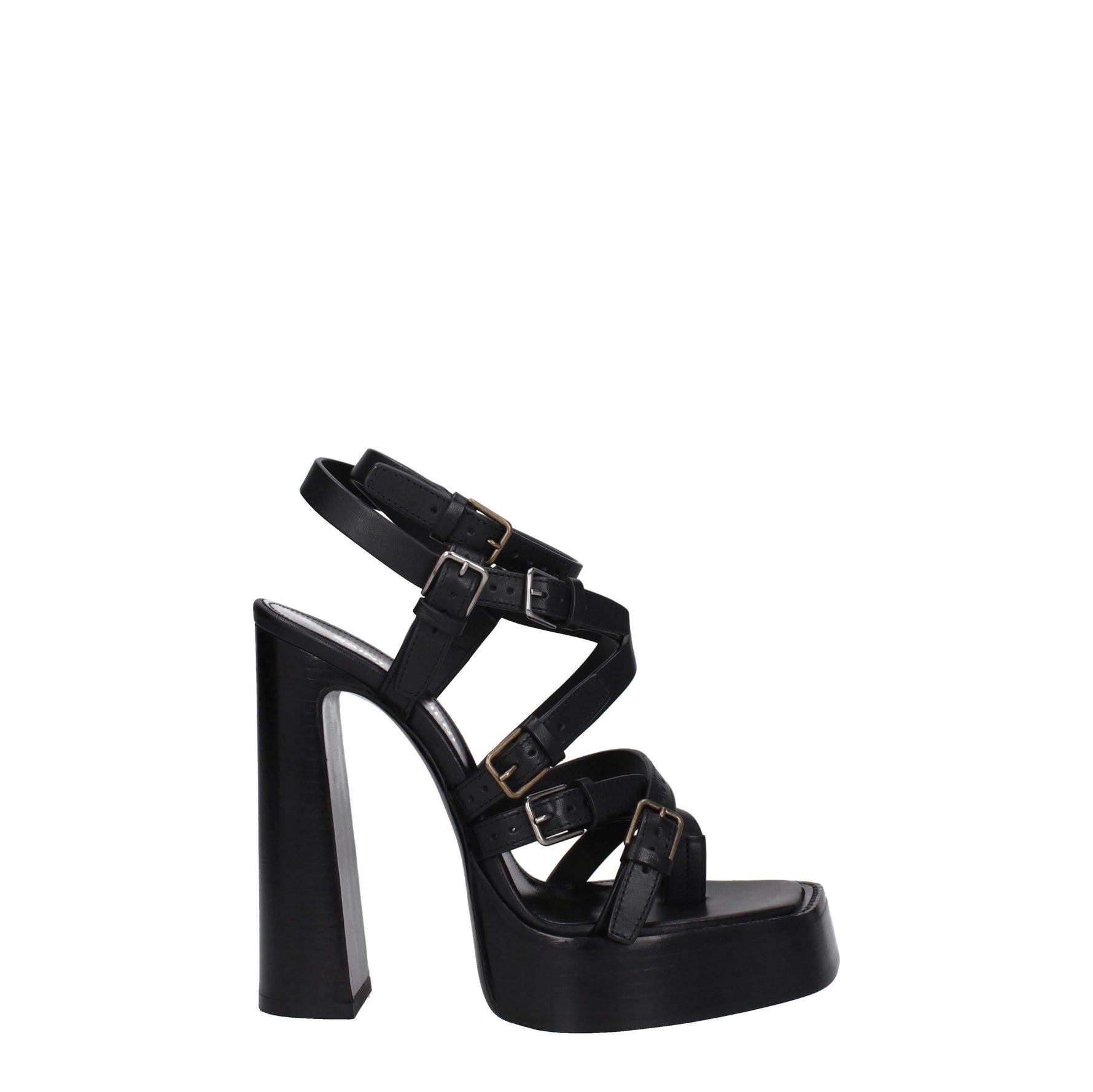 Saint Laurent Sandali Donna Pelle Nero