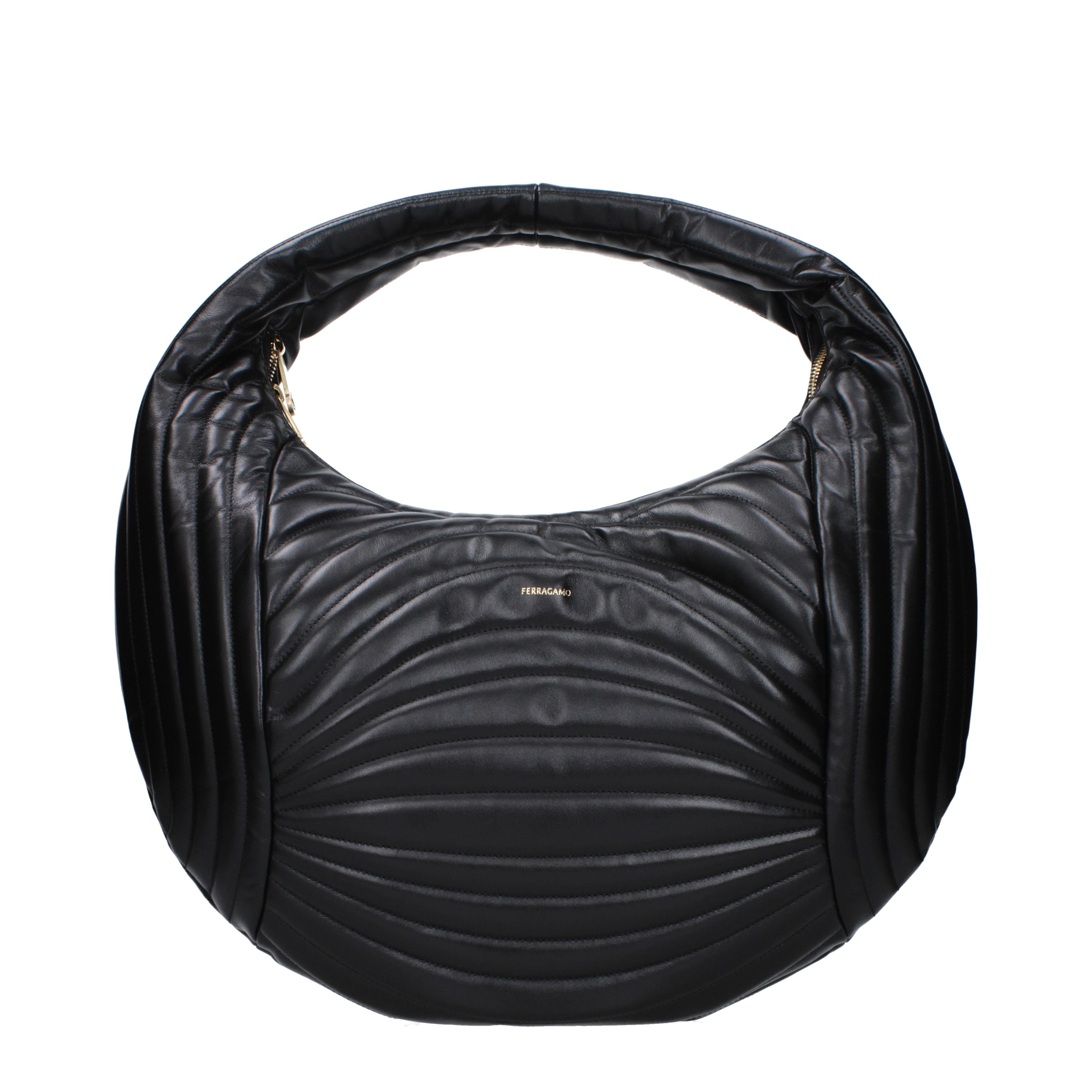 Salvatore Ferragamo ハンドバッグ 女性 皮革 黒 | B-Exit – B-Exit