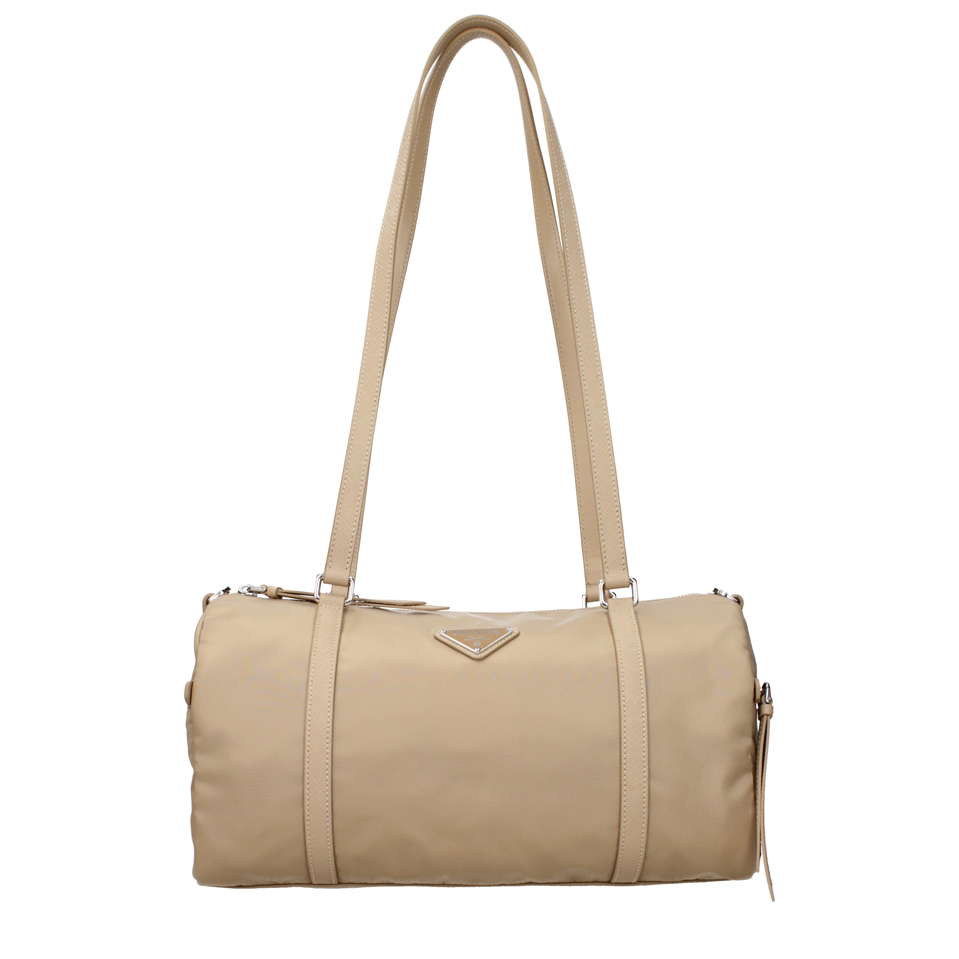 PRADA ベージュ ショルダーバッグ Prada ショルダーバッグ 女性 ファブリック ベージュ/キャメル | B