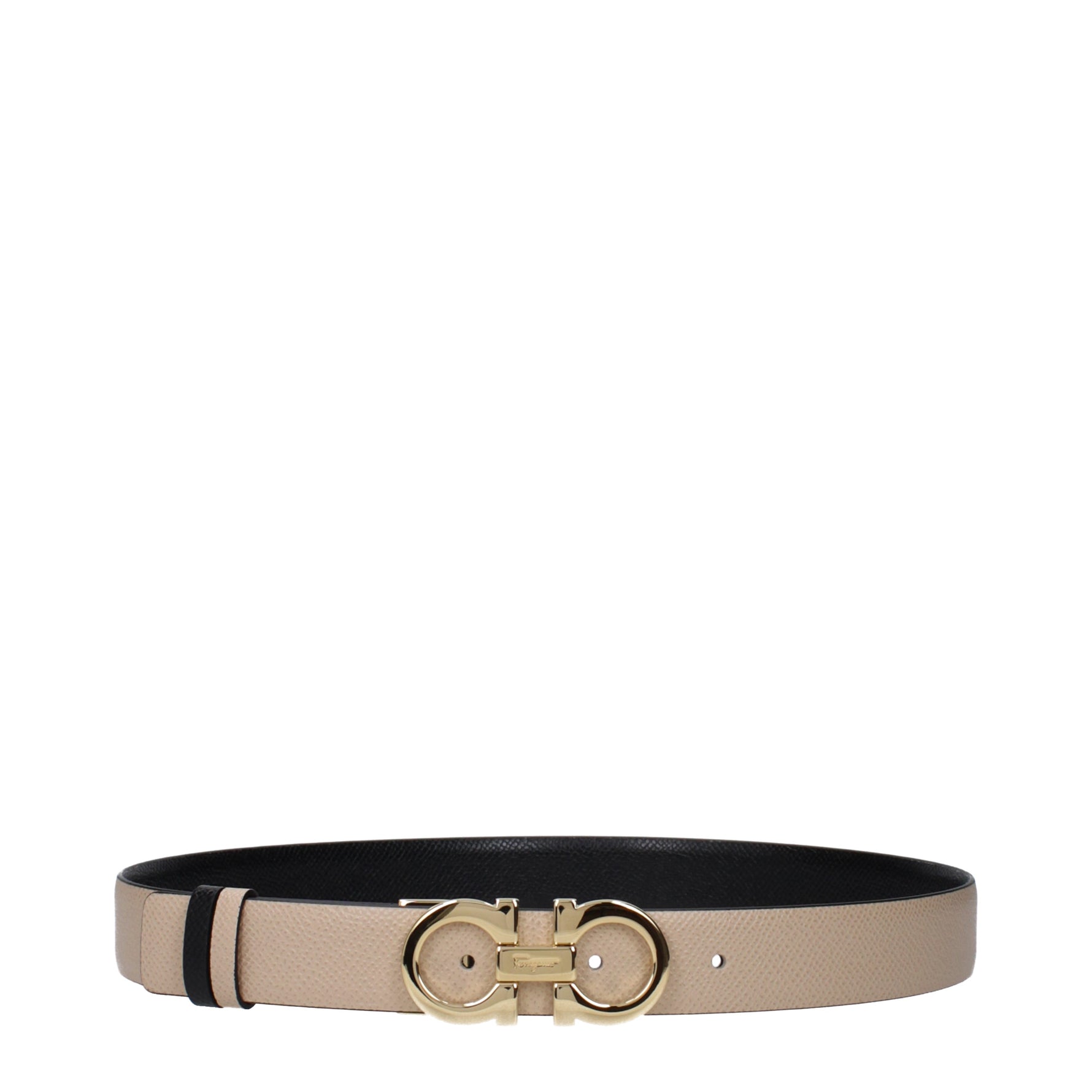 Salvatore Ferragamo ベルト 女性 皮革 ベージュ/黒 | B-Exit – B-Exit 