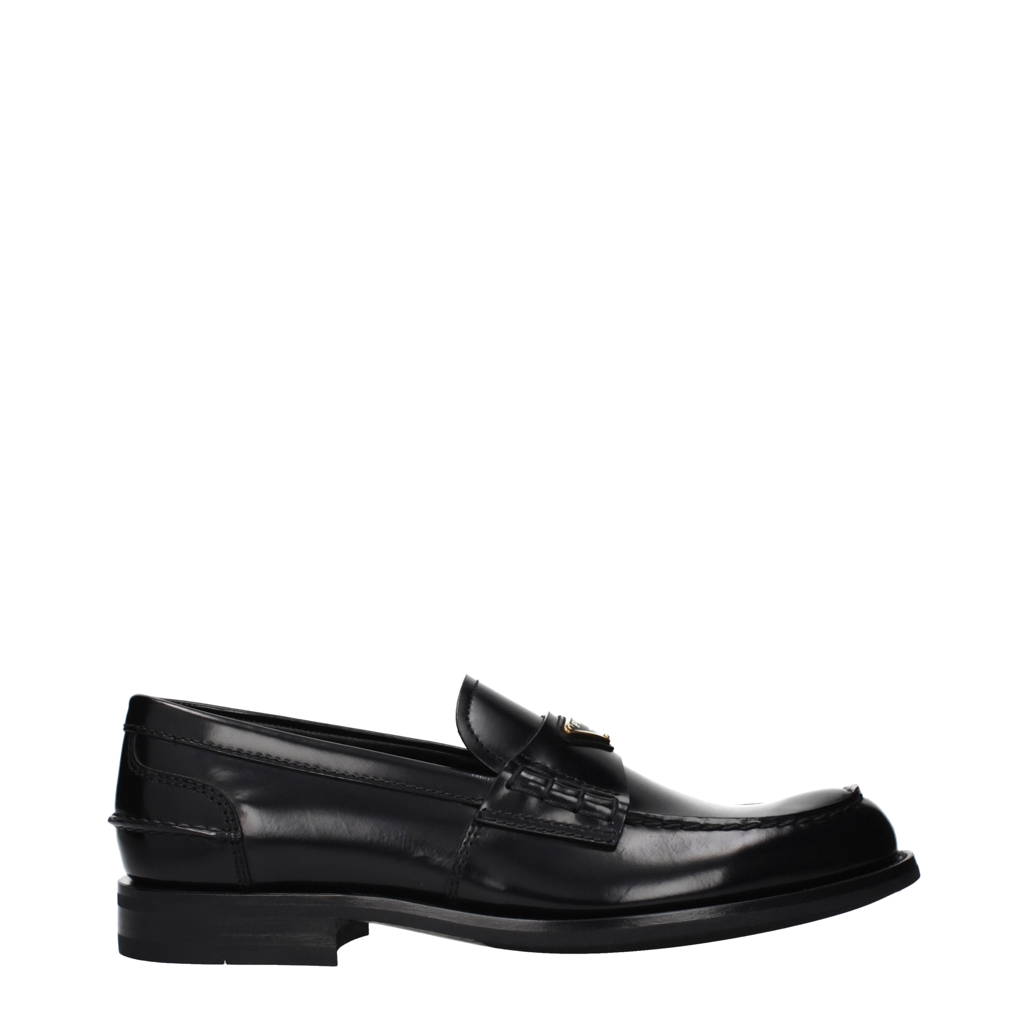 Prada ローファー 男性 皮革 黒 | B-Exit – B-Exit top shop online