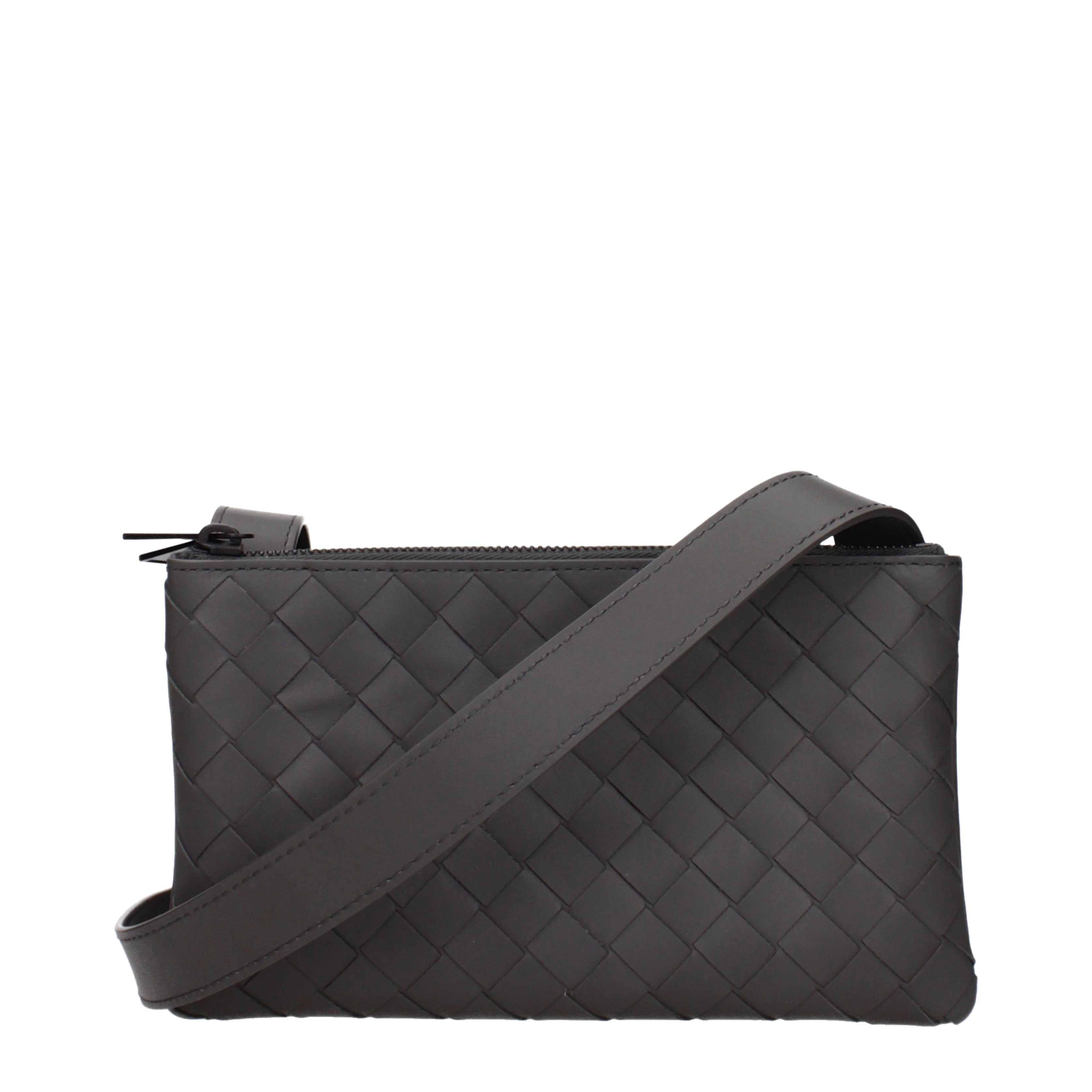 Bottega Veneta クロスボディバッグ 男性 皮革 灰色/グラファイト | B