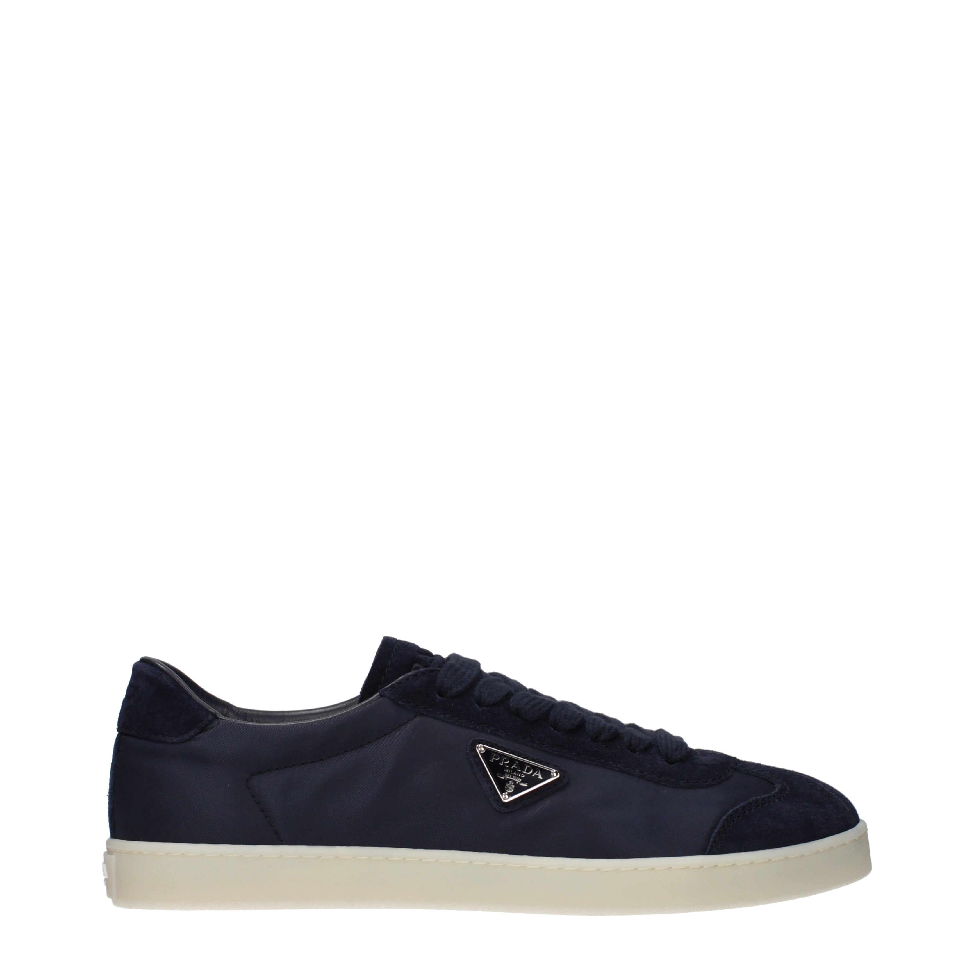 Prada スニーカー 男性 ファブリック 青/ダークブルー | B-Exit – B
