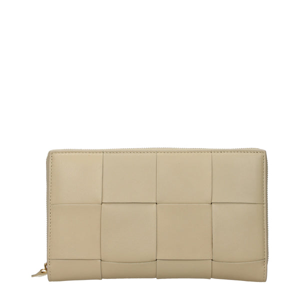 Bottega Veneta お財布 女性 皮革 ベージュ/Porridge | B-Exit – B