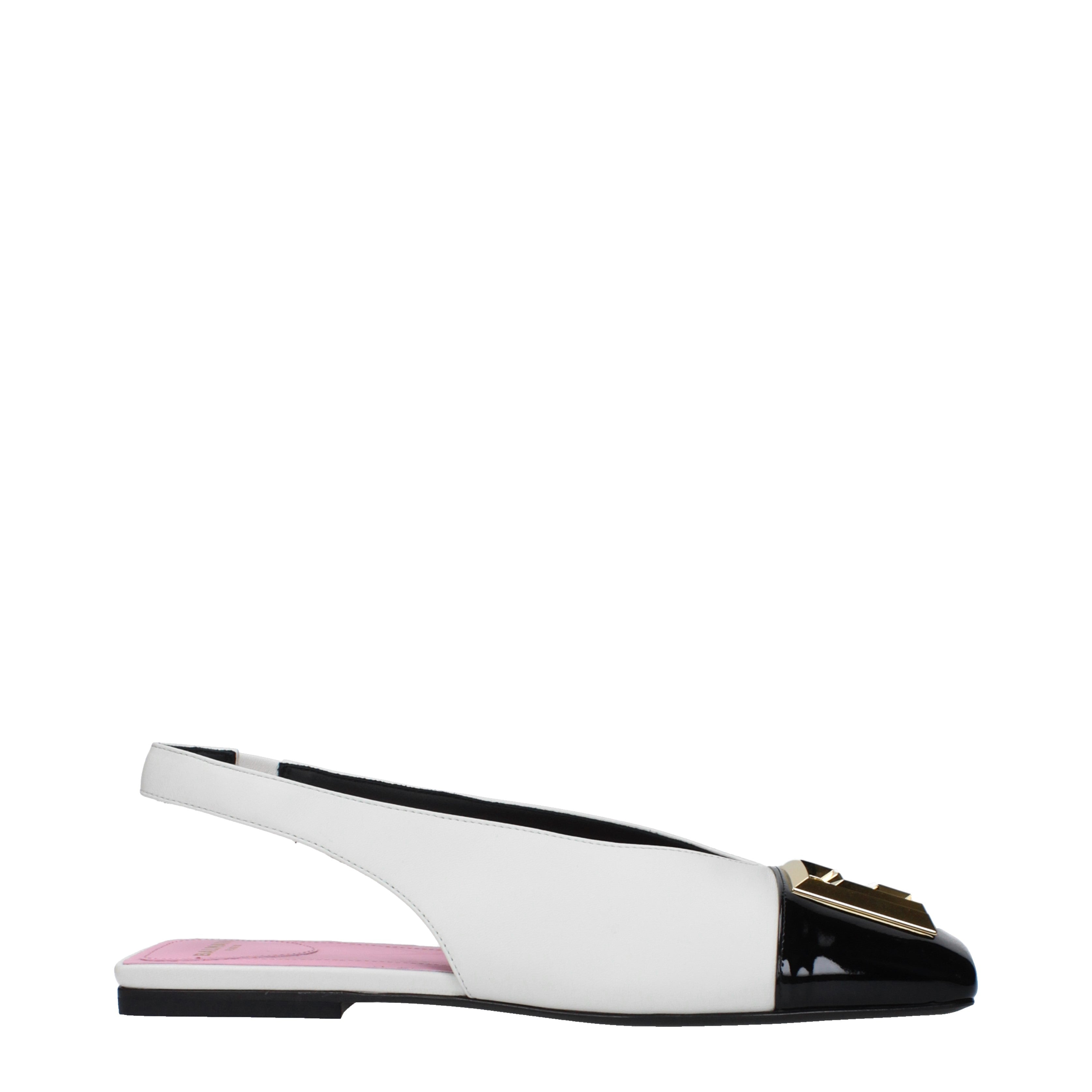 Balmain Sandals Women Leather White/Black | B-Exit – B-Exit top shop online