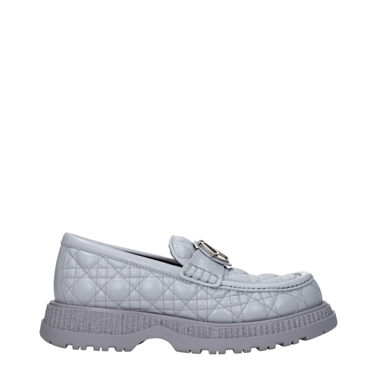 Dior Gray Quilted Slip-On Loafers Dior Granville Loafer Dior Gray Suede | DIOR main image 4